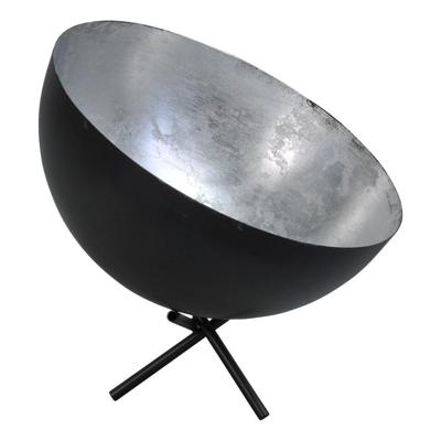 Masterlight Vloer-tafellampIndustria 30 Uplighter gunmetal met zilver - 4199-30-37