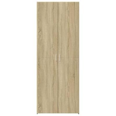 Hoge kast 80x42,5x185 cm bewerkt hout sonoma eikenkleurig