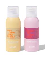 HEMA Mini douchemousse bloemen en strand 100ml - 2 stuks - thumbnail