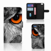 Apple iPhone 7 Plus | 8 Plus | Telefoonhoesje | Met pasjeshouder | Uil - thumbnail