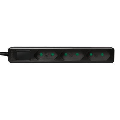 LogiLink LPS229B Stekkerdoos 3-voudig Zwart Contourstekker 1 stuk(s) LogiLink LPS229B Stekkerdoos 3-voudig Zwart Contourstekker 1 stuk(s)