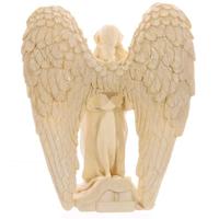Sfeerlicht Kaarshouder Engel Knielend (18 cm) - thumbnail