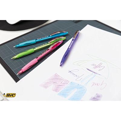 Pen Bic Atlantis Soft 12 Stuks Blauw 1 mm