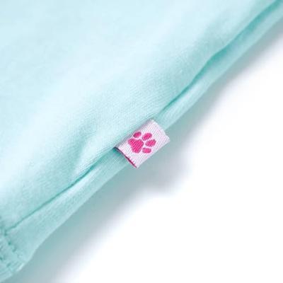 Kindershirt 128 lichtzeeblauw