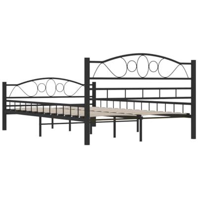 Bedframe staal zwart 120x200 cm Bedframe staal zwart 120x200 cm