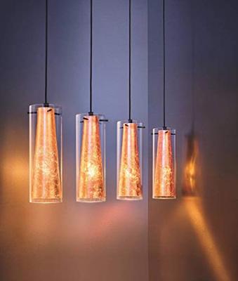 Eglo Eetkamer hanglampPinto Gold 4-lichts zwart met goud - 97653