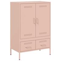 Hoge kast 68x39x101,5 cm koudgewalst staal roze - thumbnail