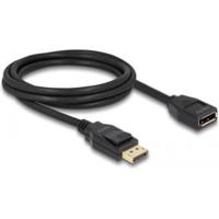 DeLOCK displayport 1.2 verlengkabel (zwart, 2 meter, 4k 60 hz) - thumbnail