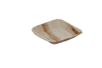 Palmblad bord 17x17cm BIO - thumbnail