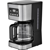 Stijlvol Zwart/Zilver Filter Koffiezetapparaat met Glazen Kan - thumbnail