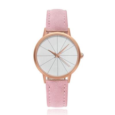 Dameshorloge van LGT JWLS met Zachte Roze Lederen Band en Rose Behuizing Dameshorloge van LGT JWLS met Zachte Roze Lederen Band en Rose Behuizing