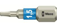 Wera 3840/1 TS Bits Zeskant, RVS, Hex-Plus, 1.5 x 25 mm - 1 stuk(s) - 05071070001 - thumbnail