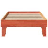 Bedframe zonder matras massief grenenhout wasbruin 75x190 cm - thumbnail