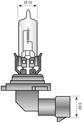 SPAHN koplamp gloeilamp headlight bulb 12v 65w hb3 p20d