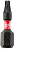 Milwaukee SHOCKWAVE™ IMPACT DUTY schroefbits TX15 x 25 mm VE=25 - 4932430873 - thumbnail
