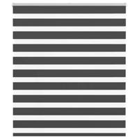 VidaXL Zebra rolgordijn 125x100 cm stofbreedte 120,9 cm zwart - thumbnail