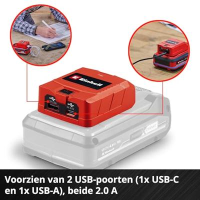 Einhell TC-CP 18 Li USB A/C-Solo 4514148 USB-adapter