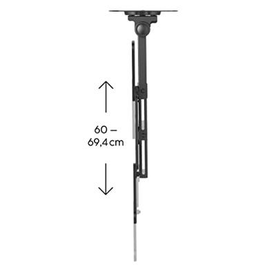 Hama Tv-plafondbeugel Zwenkbaar In Hoogte Verstelb. 400x400 165 Cm (65) Zw Hama Tv-plafondbeugel Zwenkbaar In Hoogte Verstelb. 400x400 165 Cm (65) Zw