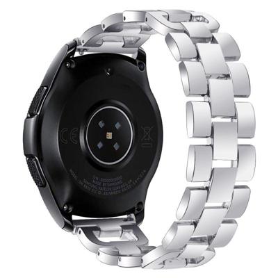 Voor Galaxy Watch Active 2 metalen diamant-bezaaid D-Chain horlogeband horlogeband grootte: 22mm (zilver) Voor Galaxy Watch Active 2 metalen diamant-bezaaid D-Chain horlogeband horlogeband grootte: 22mm (zilver)