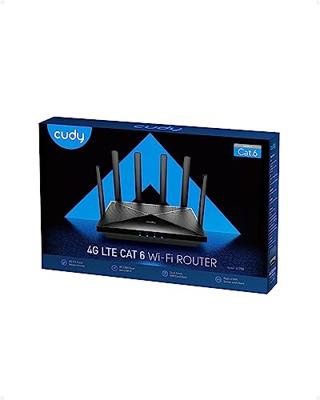 Cudy LT700 draadloze router Gigabit Ethernet Dual-band (2.4 GHz / 5 GHz) 4G Zwart - thumbnail