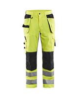 Blåkläder Werkbroek High-Vis met ventilatie 15651811 | High Vis Geel/Zwart | Maat 54 - 7330509516195 - thumbnail