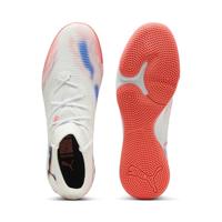 PUMA Future 8 Match Zaalvoetbalschoenen (IN) Wit Felrood Blauw - thumbnail