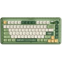 Iqunix ZX75 Camping Wireless Mechanical Keyboard, gaming toetsenbord (Groen/oranje, US lay-out, Cherry MX Silent Red, RGB leds, 75%, Hot-swappable, Double-shot PBT, 2.4GHz | Bluetooth 5.1 | USB-C) - thumbnail