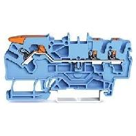 WAGO 2102-5304 Doorgangsklem 5.20 mm Push-In-klem Blauw 50 stuk(s) - thumbnail