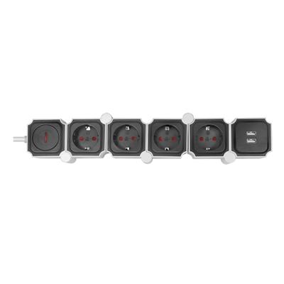 LogiLink LPS276U Stekkerdoos met schakelaar Wit, Zwart Randaarde stekker 1 stuk(s) LogiLink LPS276U Stekkerdoos met schakelaar Wit, Zwart Randaarde stekker 1 stuk(s)