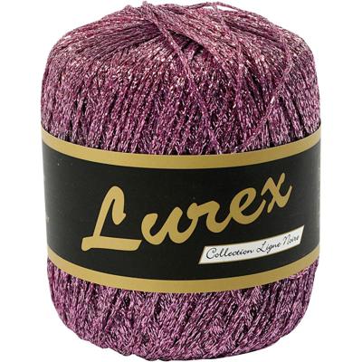 Creativ Company Lurex glitter garen paars, 160m