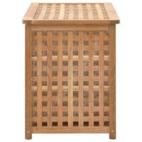 Wasmand 77,5x37,5x46,5 cm massief walnoothout - thumbnail