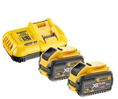 DeWALT DCB118Y2 Starterset 2x DCB548 Accu 12.0Ah 54V XR FlexVolt + Snellader DCB118