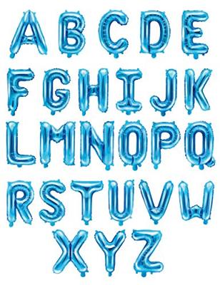 Folieballon Licht Blauw Letter &apos;B&apos; - 35cm
