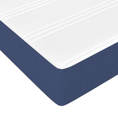 Boxspring met matras stof blauw 100x200 cm - thumbnail