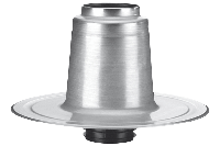 Anjo dubbelwandige plakplaat Ø110/125mm - thumbnail