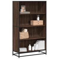 Boekenkast 80,5x35x139 cm bewerkt hout bruin eikenkleurig - thumbnail