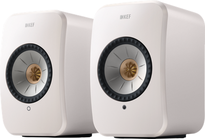KEF LSX II Wireless Stereo Speakers - Wit