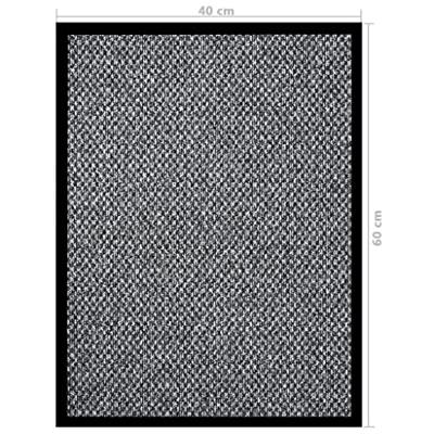 VidaXL Deurmat 40x60 cm grijs