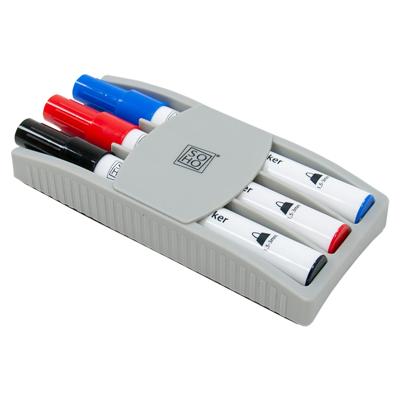 Whiteboardmarkers 3 stuks +borstel