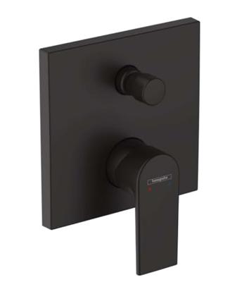 Hansgrohe Badmengkraan Inbouw Vernis Shape Eengreeps Met Geintegreerde Zekerheidscombinatie EN1717 Mat Zwart