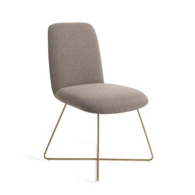 Jesper Home Eetkamerstoel 'Taiwa' Cross Gold, kleur Foggy Fusion