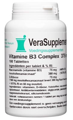 VeraSupplements Vitamine B3 Complex 375 mg Tabletten VeraSupplements Vitamine B3 Complex 375 mg Tabletten