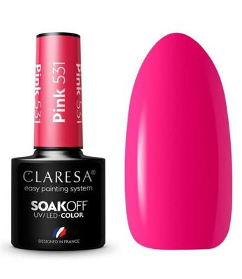 Claresa uv/led gellak 5ml pink 531 rainbow explosion Claresa uv/led gellak 5ml pink 531 rainbow explosion