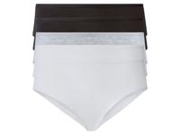 esmara 5 dames hipsters (XXL (52/54), Zwart/grijs/wit) - thumbnail