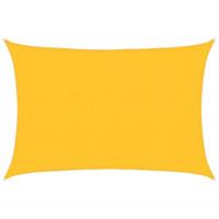 VidaXL Zonnezeil 160 g/m² 3x4 m hdpe geel - thumbnail