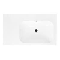 Best Design Wastafel tbv Splash Meubels 80 cm Zonder Kraangat Glans Wit - thumbnail