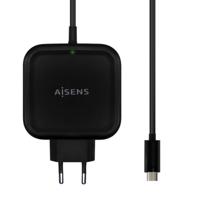 Oplader Aisens ASCH-1PD65WL-BK Zwart 65 W (1 Stuks) - thumbnail