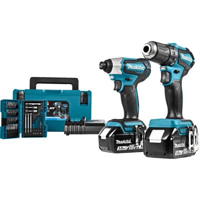 Makita DLX2220JX2 - DDF487 + DTD157 18v Boor-/schroefmachine + slagschroevendraaier 3,0 Ah accu (2 st) Makita DLX2220JX2 - DDF487 + DTD157 18v Boor-/schroefmachine + slagschroevendraaier 3,0 Ah accu (2 st)