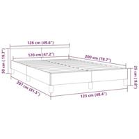 Bedframe met hoofdeinde fluweel donkergroen 120x200 cm - thumbnail
