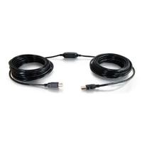 C2G Legrand USB Long Extension Cable, USB A to B Cable, Black Plug and Play Cable, 12 Meters (39.36 Feet) USB Extension Cable, 1 Count, C2G 38998 - thumbnail